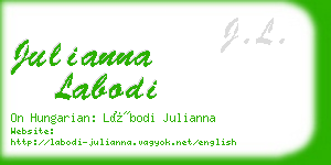 julianna labodi business card